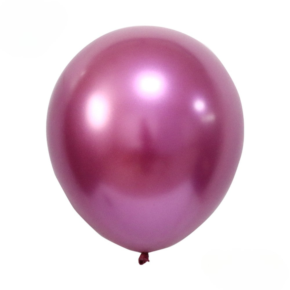 Chrome Luftballon 12" – Metallicfarben (mit Heliumfüllung)