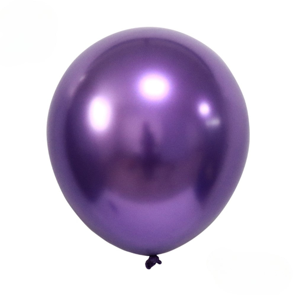 Chrome Luftballon 12" – Metallicfarben (mit Heliumfüllung)